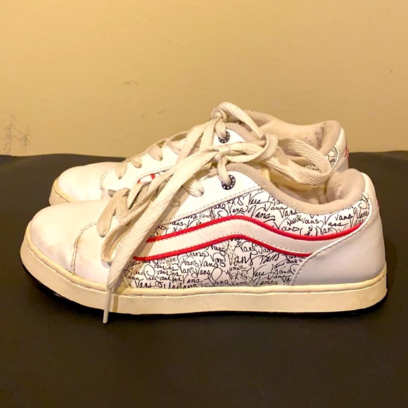 Women's Vans Lace Up Sneakers Doodle scribble 8.5 - Picture 3 of 11